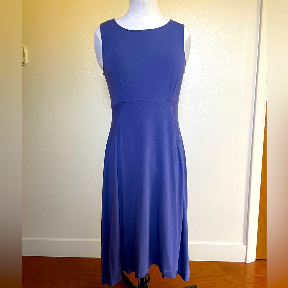 Eileen Fisher sleeveless purple dress